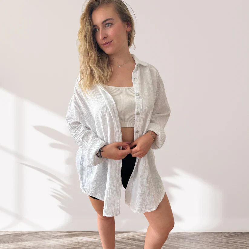 Evelien | Oversized katoenen blouse